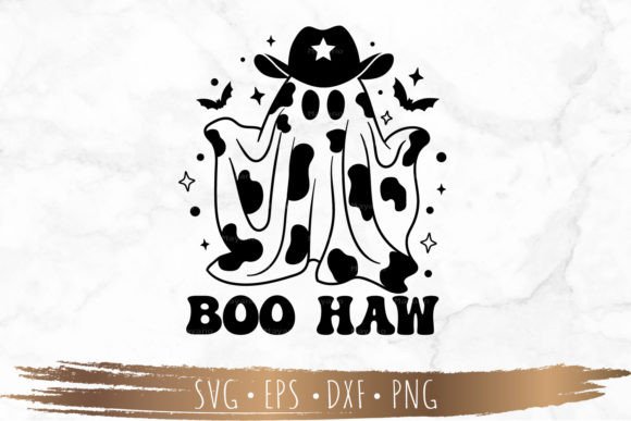Boo Haw Cowboy Ghost Halloween SVG Review: A Spooky Yet Stylish Embroidery Design