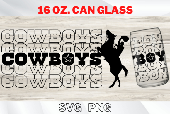 Cowboy Can Glass 16 Oz. SVG PNG Review for Embroidery Projects
