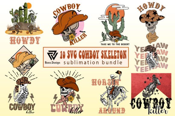 Cowboy Skeleton SVG Design Bundle Review for Real Projects