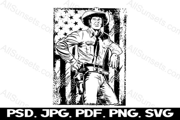 Wild West Cowboy American Flag Clipart: A Design Review for Real Projects