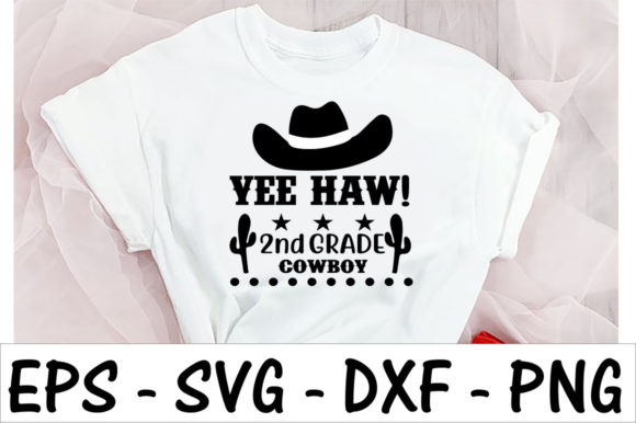 Yee Haw 2ndgrade Cowboy: A Fun and Festive Embroidery Design